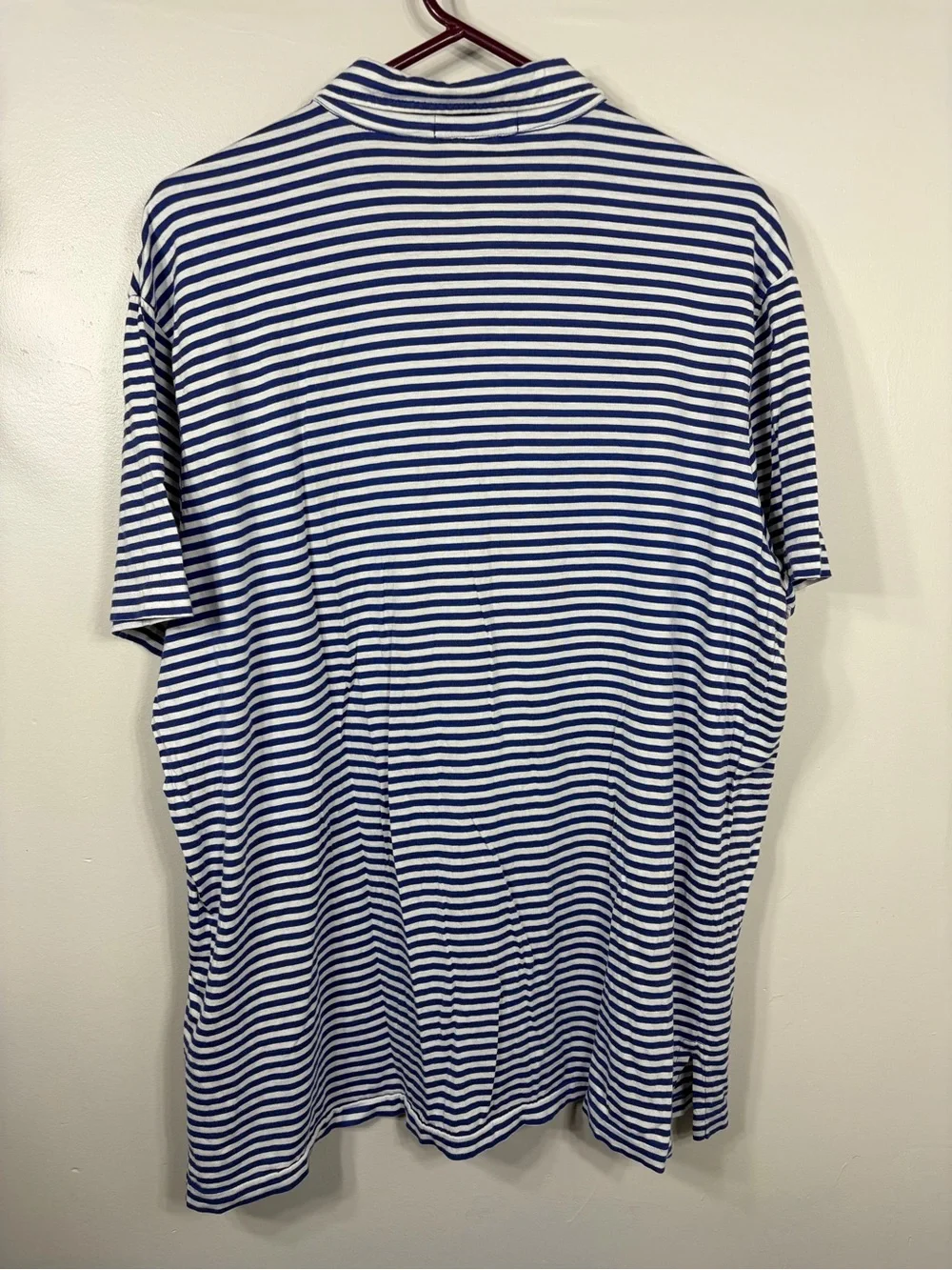 Polo Ralph Lauren RLYC Yacht Club Striped Polo Shirt XXL Blue White Cotton